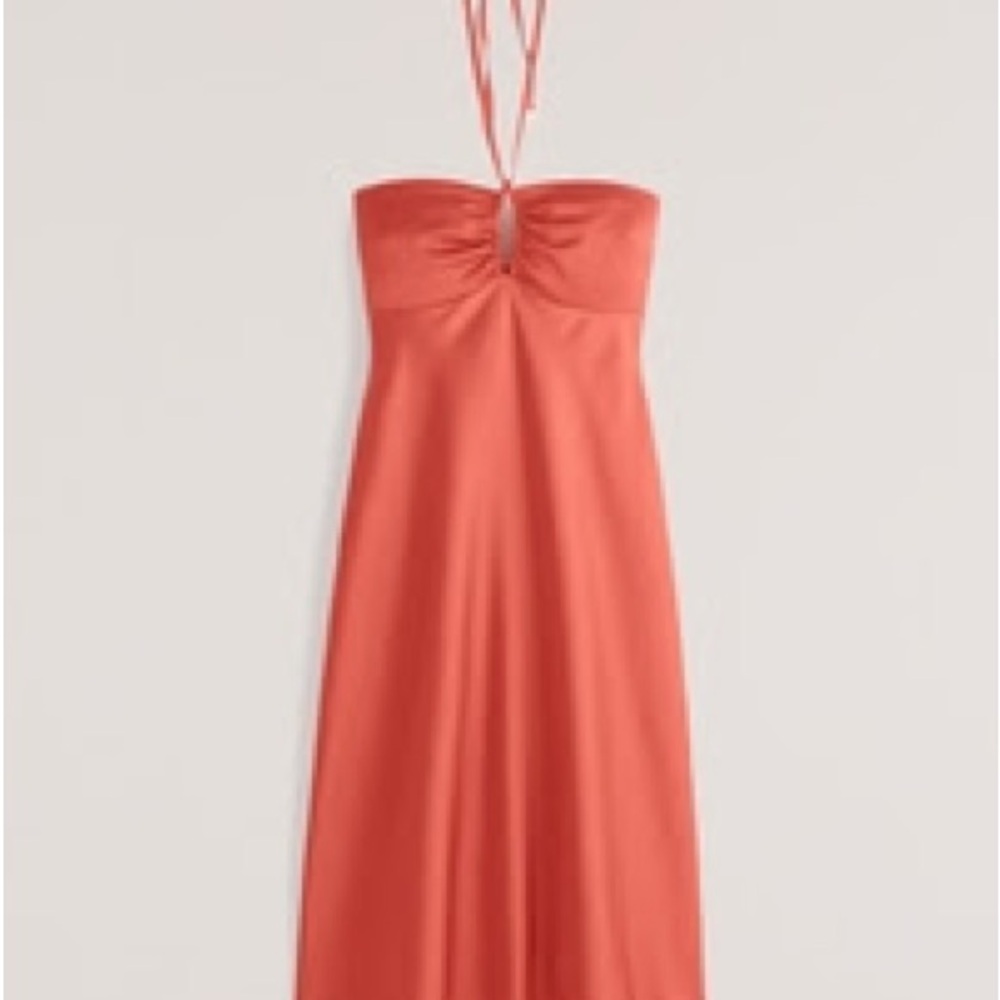 Abercrombie Women's
Halter Satin Slip Midi Dress